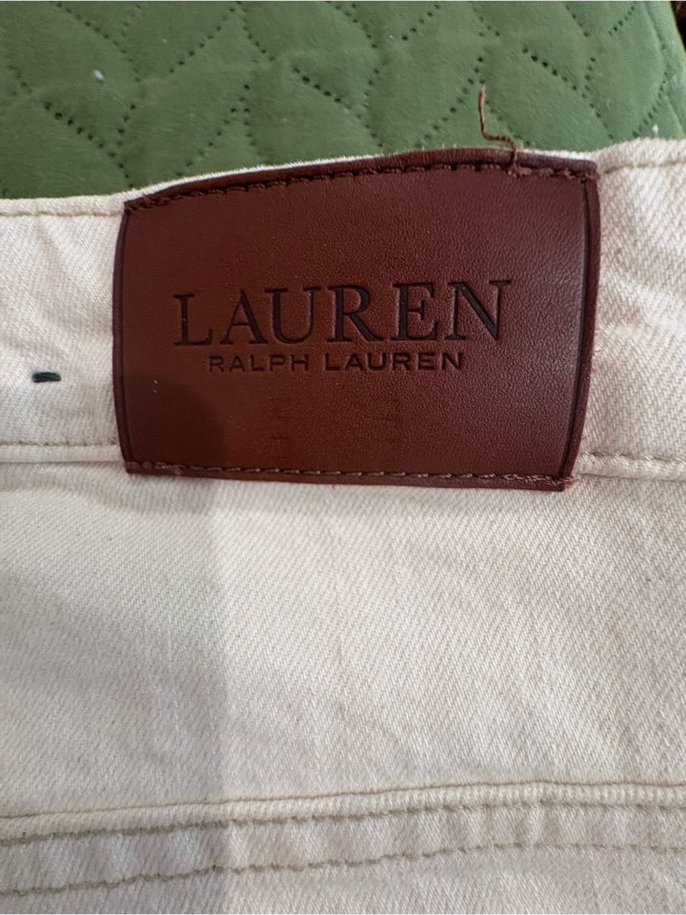 Ralph Lauren Cream High-Rise Jeans - Picture 4 of 5